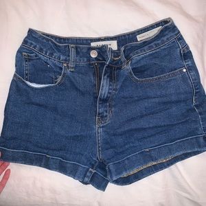 Pacsun dark blue mom shorts